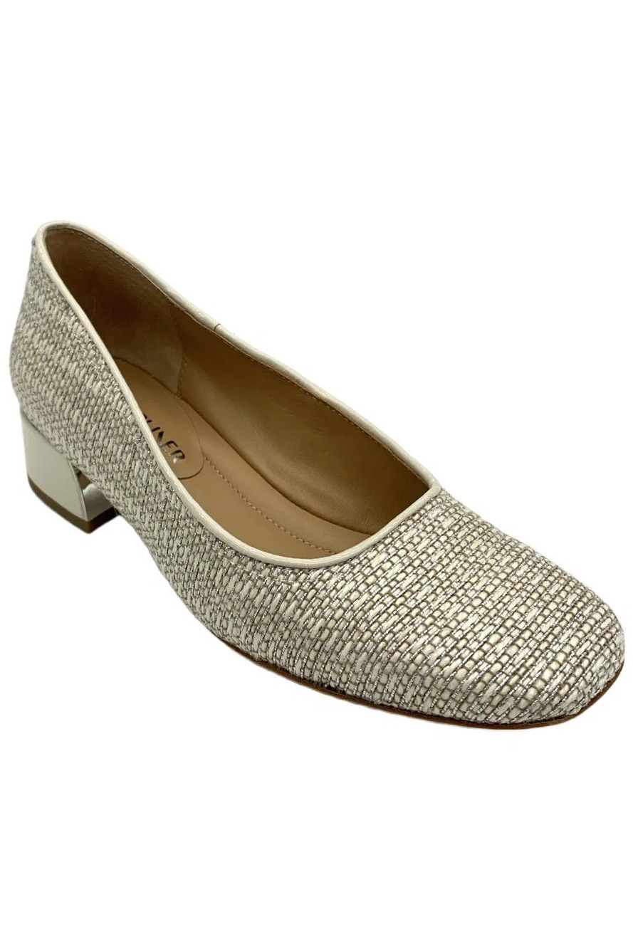 Donald Pliner Women's Drew Slip-On Heel Silver Jute - Medium